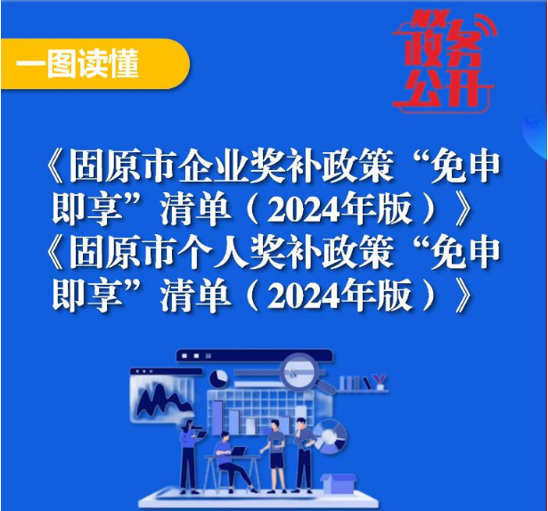 一图读懂：《固原市企业奖补政策“免申即享”清单（2024年版）》《固原市个人奖补政策“免申即享”清单（2024年版）》